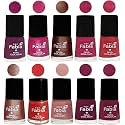 Nail Paint | Glossy &amp; Shine Nail Polish Combo| 6 ml Each) - Set of 10 Multicolor,05049