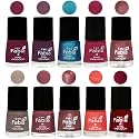 Nail Paint | Glossy &amp; Shine Nail Polish Combo| 6 ml Each) - Set of 10 Multicolor,05356