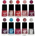 Nail Paint | Glossy &amp; Shine Nail Polish Combo| 6 ml Each) - Set of 10 Multicolor,05217