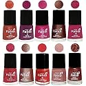 Nail Paint | Glossy &amp; Shine Nail Polish Combo| 6 ml Each) - Set of 10 Multicolor,05014