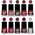 Nail Paint | Glossy &amp; Shine Nail Polish Combo| 6 ml Each) - Set of 10 Multicolor,05853
