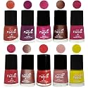Nail Paint | Glossy &amp; Shine Nail Polish Combo| 6 ml Each) - Set of 10 Multicolor,05010