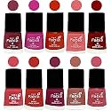 Nail Paint | Glossy &amp; Shine Nail Polish Combo| 6 ml Each) - Set of 10 Multicolor,05387