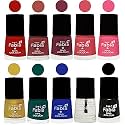 Nail Paint | Glossy &amp; Shine Nail Polish Combo| 6 ml Each) - Set of 10 Multicolor,05572