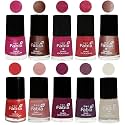 Nail Paint | Glossy &amp; Shine Nail Polish Combo| 6 ml Each) - Set of 10 Multicolor,05079