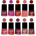 Nail Paint | Glossy &amp; Shine Nail Polish Combo| 6 ml Each) - Set of 10 Multicolor,05389