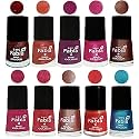 Nail Paint | Glossy &amp; Shine Nail Polish Combo| 6 ml Each) - Set of 10 Multicolor,04938