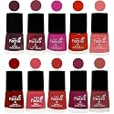 Nail Paint | Glossy &amp; Shine Nail Polish Combo| 6 ml Each) - Set of 10 Multicolor,05374