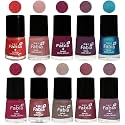 Nail Paint | Glossy &amp; Shine Nail Polish Combo| 6 ml Each) - Set of 10 Multicolor,05276