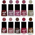 Nail Paint | Glossy &amp; Shine Nail Polish Combo| 6 ml Each) - Set of 10 Multicolor,05774