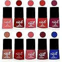 Nail Paint | Glossy &amp; Shine Nail Polish Combo| 6 ml Each) - Set of 10 Multicolor,05450