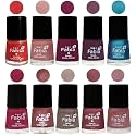 Nail Paint | Glossy &amp; Shine Nail Polish Combo| 6 ml Each) - Set of 10 Multicolor,05281