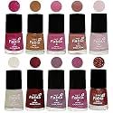 Nail Paint | Glossy &amp; Shine Nail Polish Combo| 6 ml Each) - Set of 10 Multicolor,05635