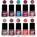 Nail Paint | Glossy &amp; Shine Nail Polish Combo| 6 ml Each) - Set of 10 Multicolor,05365