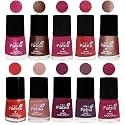 Nail Paint | Glossy &amp; Shine Nail Polish Combo| 6 ml Each) - Set of 10 Multicolor,05068