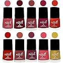 Nail Paint | Glossy &amp; Shine Nail Polish Combo| 6 ml Each) - Set of 10 Multicolor,05547