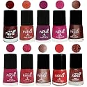 Nail Paint | Glossy &amp; Shine Nail Polish Combo| 6 ml Each) - Set of 10 Multicolor,04970