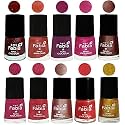 Nail Paint | Glossy &amp; Shine Nail Polish Combo| 6 ml Each) - Set of 10 Multicolor,04972