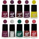 Nail Paint | Glossy &amp; Shine Nail Polish Combo| 6 ml Each) - Set of 10 Multicolor,05925