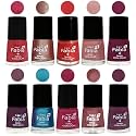 Nail Paint | Glossy &amp; Shine Nail Polish Combo| 6 ml Each) - Set of 10 Multicolor,05214