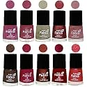 Nail Paint | Glossy &amp; Shine Nail Polish Combo| 6 ml Each) - Set of 10 Multicolor,05808