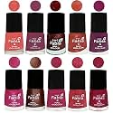 Nail Paint | Glossy &amp; Shine Nail Polish Combo| 6 ml Each) - Set of 10 Multicolor,04868