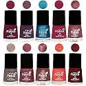Nail Paint | Glossy &amp; Shine Nail Polish Combo| 6 ml Each) - Set of 10 Multicolor,05346