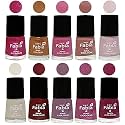 Nail Paint | Glossy &amp; Shine Nail Polish Combo| 6 ml Each) - Set of 10 Multicolor,05627