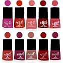 Nail Paint | Glossy &amp; Shine Nail Polish Combo| 6 ml Each) - Set of 10 Multicolor,05408