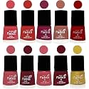 Nail Paint | Glossy &amp; Shine Nail Polish Combo| 6 ml Each) - Set of 10 Multicolor,05477