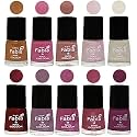 Nail Paint | Glossy &amp; Shine Nail Polish Combo| 6 ml Each) - Set of 10 Multicolor,05657