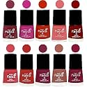 Nail Paint | Glossy &amp; Shine Nail Polish Combo| 6 ml Each) - Set of 10 Multicolor,05390