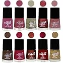 Nail Paint | Glossy &amp; Shine Nail Polish Combo| 6 ml Each) - Set of 10 Multicolor,05813