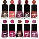 Nail Paint | Glossy &amp; Shine Nail Polish Combo| 6 ml Each) - Set of 10 Multicolor,04815