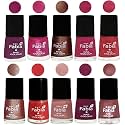 Nail Paint | Glossy &amp; Shine Nail Polish Combo| 6 ml Each) - Set of 10 Multicolor,05027