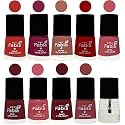 Nail Paint | Glossy & Shine Nail Polish Combo| 6 ml Each) - Set of 10 Multicolor,05493