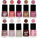 Nail Paint | Glossy &amp; Shine Nail Polish Combo| 6 ml Each) - Set of 10 Multicolor,05587