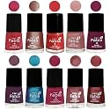 Nail Paint | Glossy &amp; Shine Nail Polish Combo| 6 ml Each) - Set of 10 Multicolor,05205