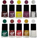 Nail Paint | Glossy &amp; Shine Nail Polish Combo| 6 ml Each) - Set of 10 Multicolor,05947