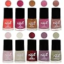 Nail Paint | Glossy &amp; Shine Nail Polish Combo| 6 ml Each) - Set of 10 Multicolor,05594