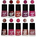 Nail Paint | Glossy &amp; Shine Nail Polish Combo| 6 ml Each) - Set of 10 Multicolor,04912
