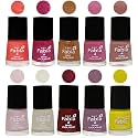 Nail Paint | Glossy &amp; Shine Nail Polish Combo| 6 ml Each) - Set of 10 Multicolor,05605