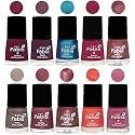Nail Paint | Glossy &amp; Shine Nail Polish Combo| 6 ml Each) - Set of 10 Multicolor,05342