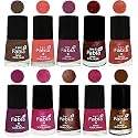 Nail Paint | Glossy &amp; Shine Nail Polish Combo| 6 ml Each) - Set of 10 Multicolor,04836