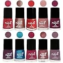 Nail Paint | Glossy &amp; Shine Nail Polish Combo| 6 ml Each) - Set of 10 Multicolor,05201