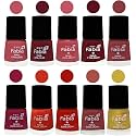 Nail Paint | Glossy &amp; Shine Nail Polish Combo| 6 ml Each) - Set of 10 Multicolor,05532