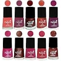 Nail Paint | Glossy &amp; Shine Nail Polish Combo| 6 ml Each) - Set of 10 Multicolor,04879