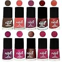 Nail Paint | Glossy &amp; Shine Nail Polish Combo| 6 ml Each) - Set of 10 Multicolor,04801