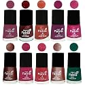 Nail Paint | Glossy &amp; Shine Nail Polish Combo| 6 ml Each) - Set of 10 Multicolor,04924