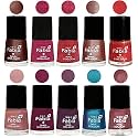 Nail Paint | Glossy &amp; Shine Nail Polish Combo| 6 ml Each) - Set of 10 Multicolor,05110